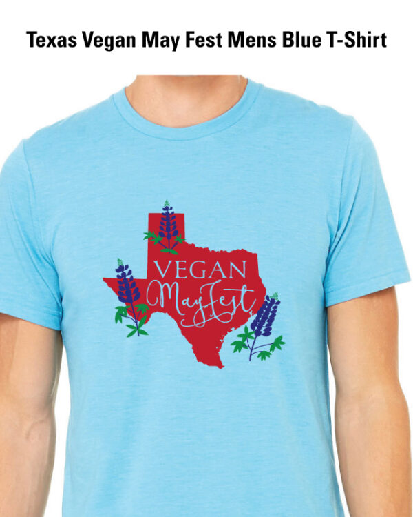 2018 Vegan Meat Fest T-shirt, Men's cut, shade blue