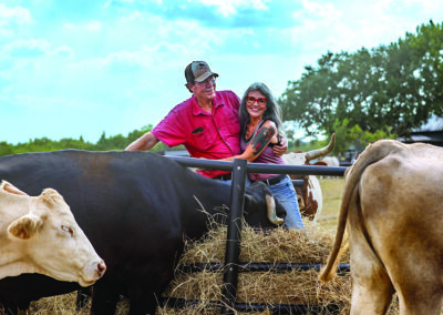 Renee and Tommy in Hay Bale