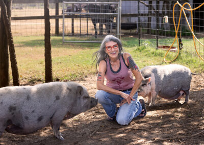 Renee with Pot Bellies