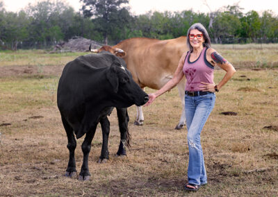 Renee with Rowdy Girl