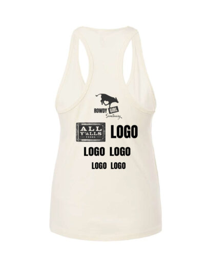 Mock up of the Heart Working Volunteer Day shirt - women's tank top version back