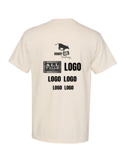 Mock up of the Heart Working Volunteer Day shirt - unisex version back